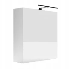 Wall cabinet with mirror Elza 50, white